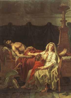 Jacques-Louis David andromache mourning hector (mk02) China oil painting art
